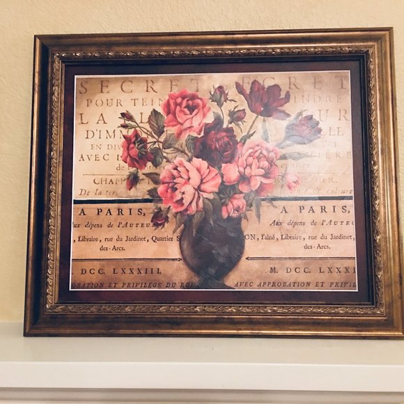 Framed Art, Paris Rose by Kimberly Poloson 20 x 24
